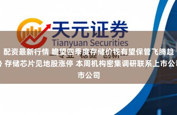 配资最新行情 瞻望四季度存储价钱有望保管飞腾趋势 存储芯片见地股涨停 本周机构密集调研联系上市公司